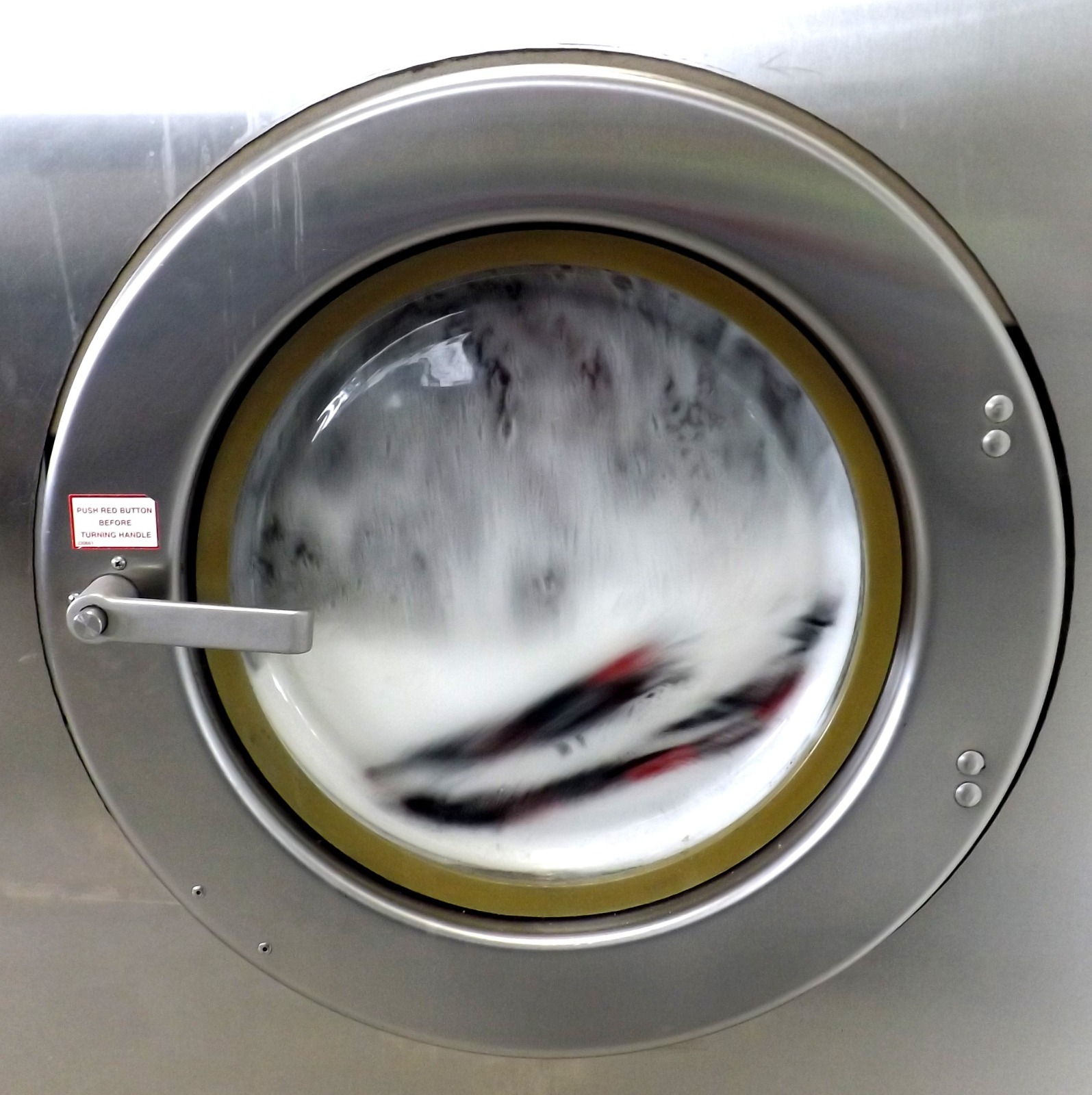 lavadora tambor con espuma
