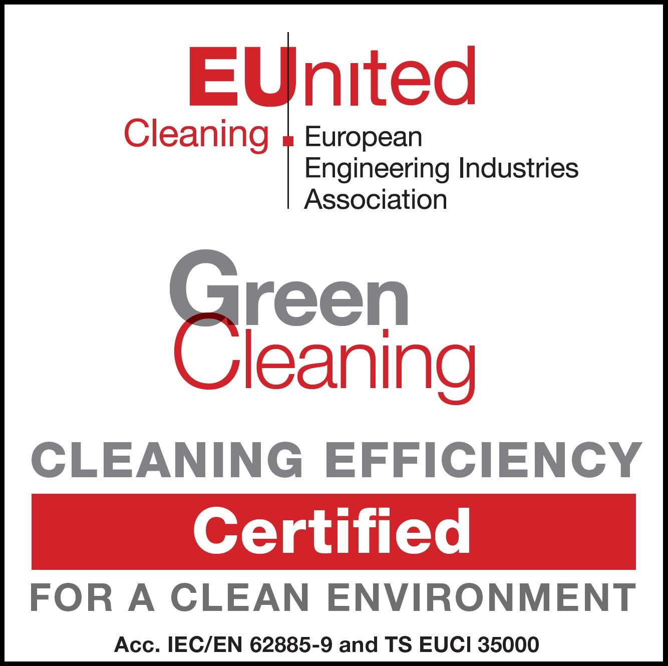 Certificado Green Cleaning Label