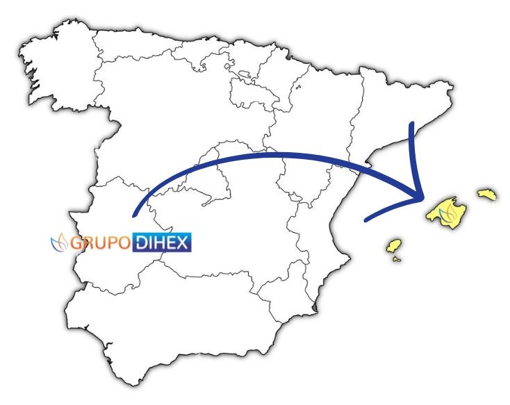 Mapa Grupo Dihex Baleares